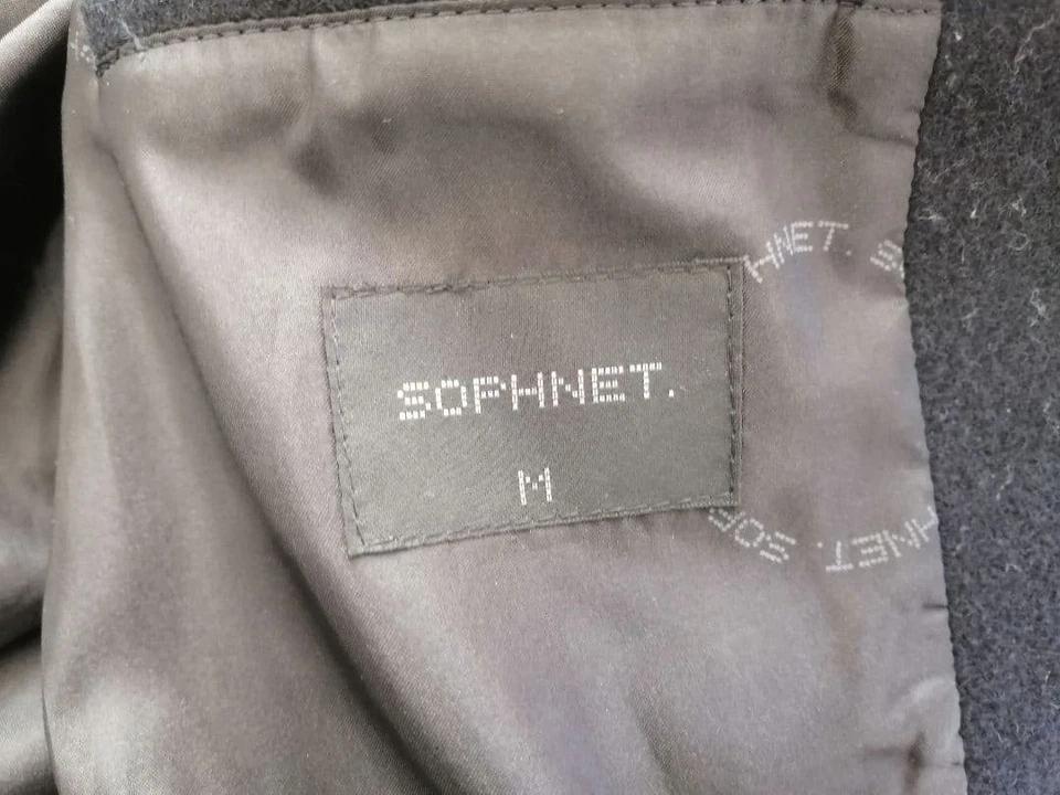 SOPHNET Wool Melton Hooded Short Blouson Navy M Used - Image 2 of 2