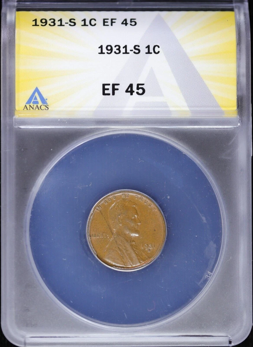 XF 45 Graded Lincoln Wheat US Small Cents (1909-1958) for sale | eBay