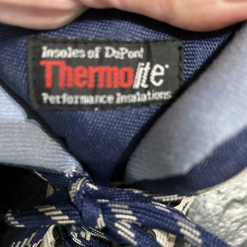 Botas de nieve para mujer Ozark Trail, talla 9, Eagle 5 de cuero tostado/azul marino superiores Foto 3 de 4