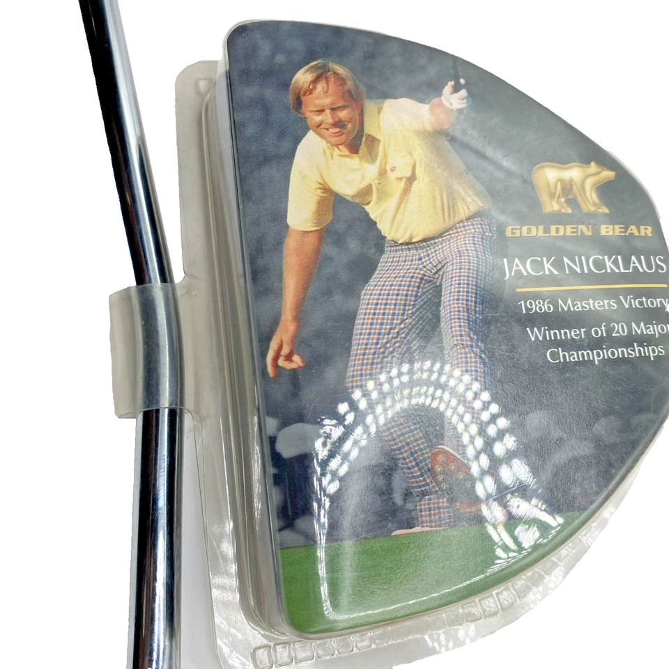 Jack Nicklaus Bear Foot BF-2 Putter W/cover NEW RH 35” Golden Bear Grip UL Steel - Image 2 of 4