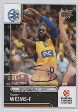 2016-17 Upper Deck Euroleague Auto Sonny Weems #67 Auto b9t