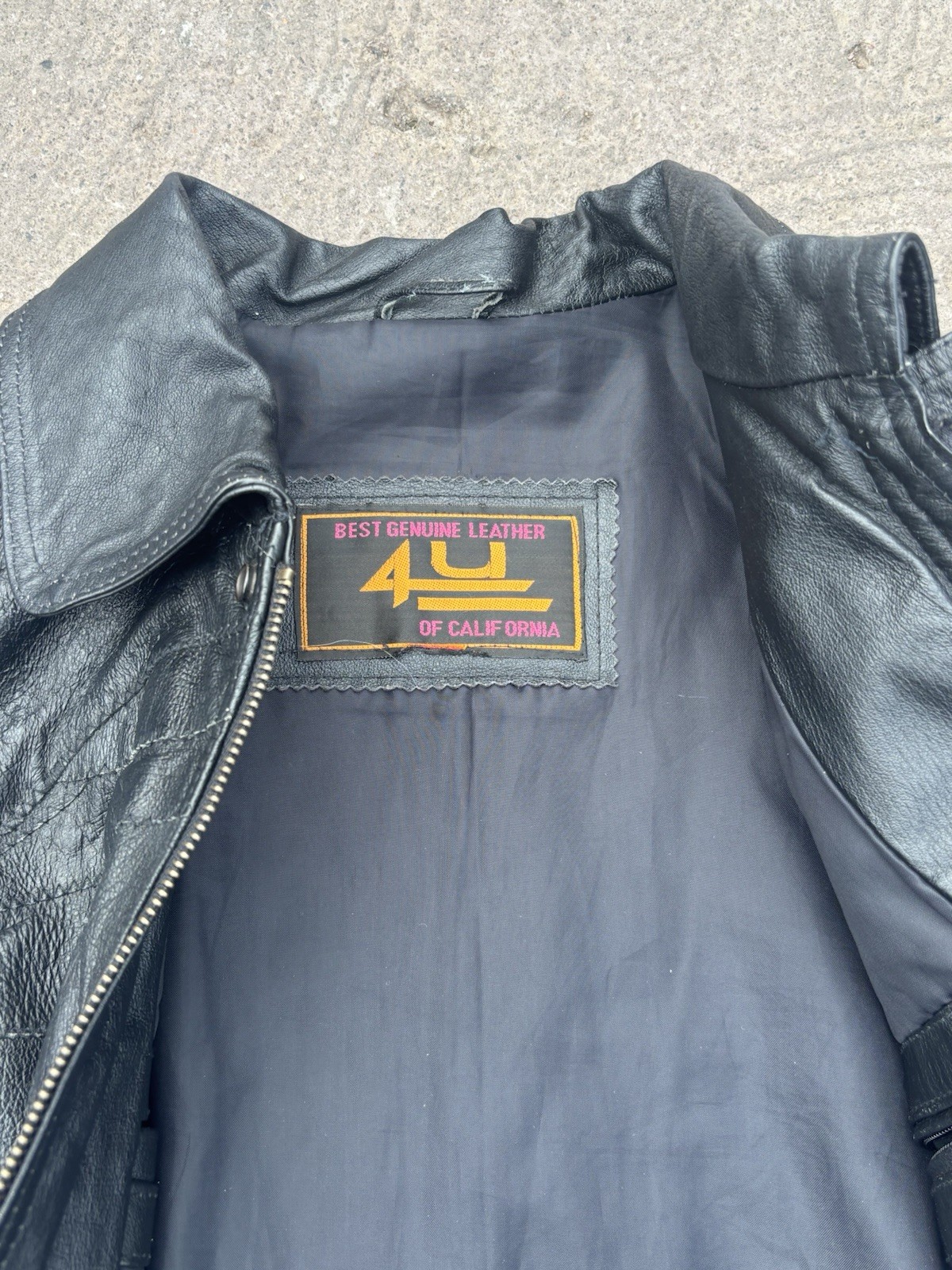 Genuine leather Patchwork Jacket by 4U  Leathers - image 5