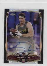 2014 Topps Chrome Mini Rookie Black Refractor 22/25 Troy Niklas #182 Auto 9l6