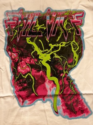 Evil Vice Double-Sided Graphic Print Crew Neck T-Shirt White Men's 2XL