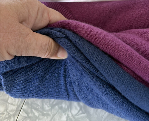 Two Jewel Tone Vintage Cashmere Sweaters - Image 1