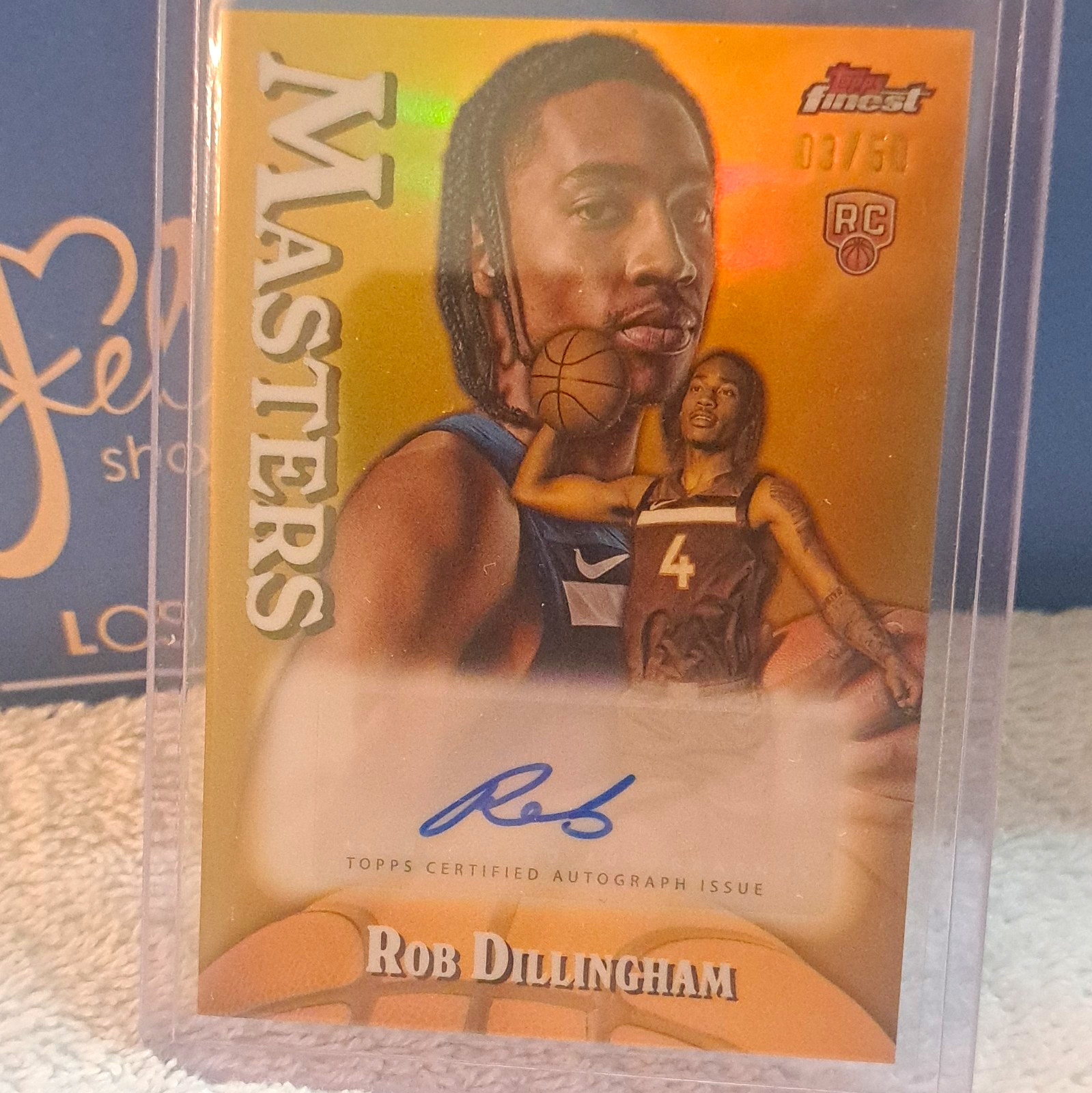 Topps 2024-25 Finest Masters Autographs Rob Dillingham RC Auto MA-RDI /50