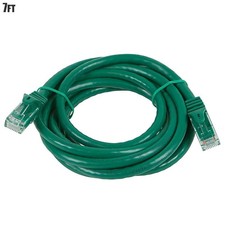 7FT Cat5e RJ45 Patch Cable Ethernet LAN Network Router Wire Cord 24AWG Green