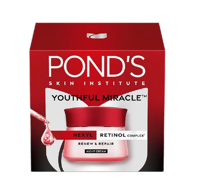 Pond's Age Miracle Wrinkle Corrector Deep Action Night Cream 50 gm Free Ship