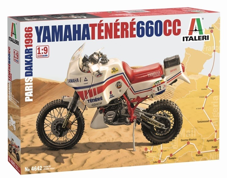 YAMAHA Tenere 660cc Italeri maquette moto réaliste pour réussir son premier grand projet 1986