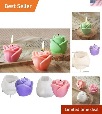 Artisan 3D Flower Silicone Mold Set for Crafting Resin, Soap & Baking Delights