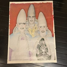Vintage 1978 SNL Coneheads NBC Pro Arts Edie Baskin Poster 28" x 20"