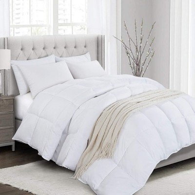 HYVIF Oversized King Down Alternative Comforter – 120x98 Inch, Ultra Soft, All Season, Hotel Collection, Ivory White - View #7