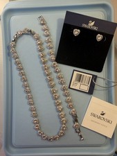Swarovski Jewellery set In Silver Colour And In A Best Condition Original tag