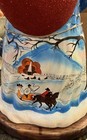 Metzler Bros. Folk Art XL 14” $298 Paper Mache Santa With Toy Pack Snow Scene — photo 3