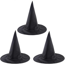 3Pcs Halloween Witch Hats for Women Costume Witch Hat Costume Accessory for H...