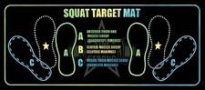 Squat Target Mat, Non-Slip Squat Mat with Foot Position for Improved Muscle A...