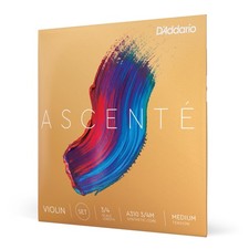 D'Addario Ascent  Violin String Set, 3/4 Scale, Medium Tension