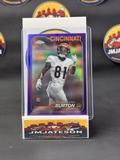 2024 Topps Chrome - Rookies Jermaine Burton #240 Purple Refractor /275 (RC)