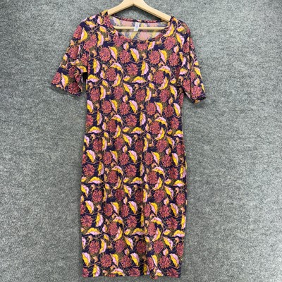 LulaRoe Dress Women M Pink Floral Shift Midi Short Sleeve Round Neck | eBay LulaRoe Dress Women M Pink Floral Shift Midi Short Sleeve Round Neck | eBay
