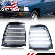 Clear Lens White Led Corner Parking Marker Light For 1992-1995 Toyota Pickup 2wd