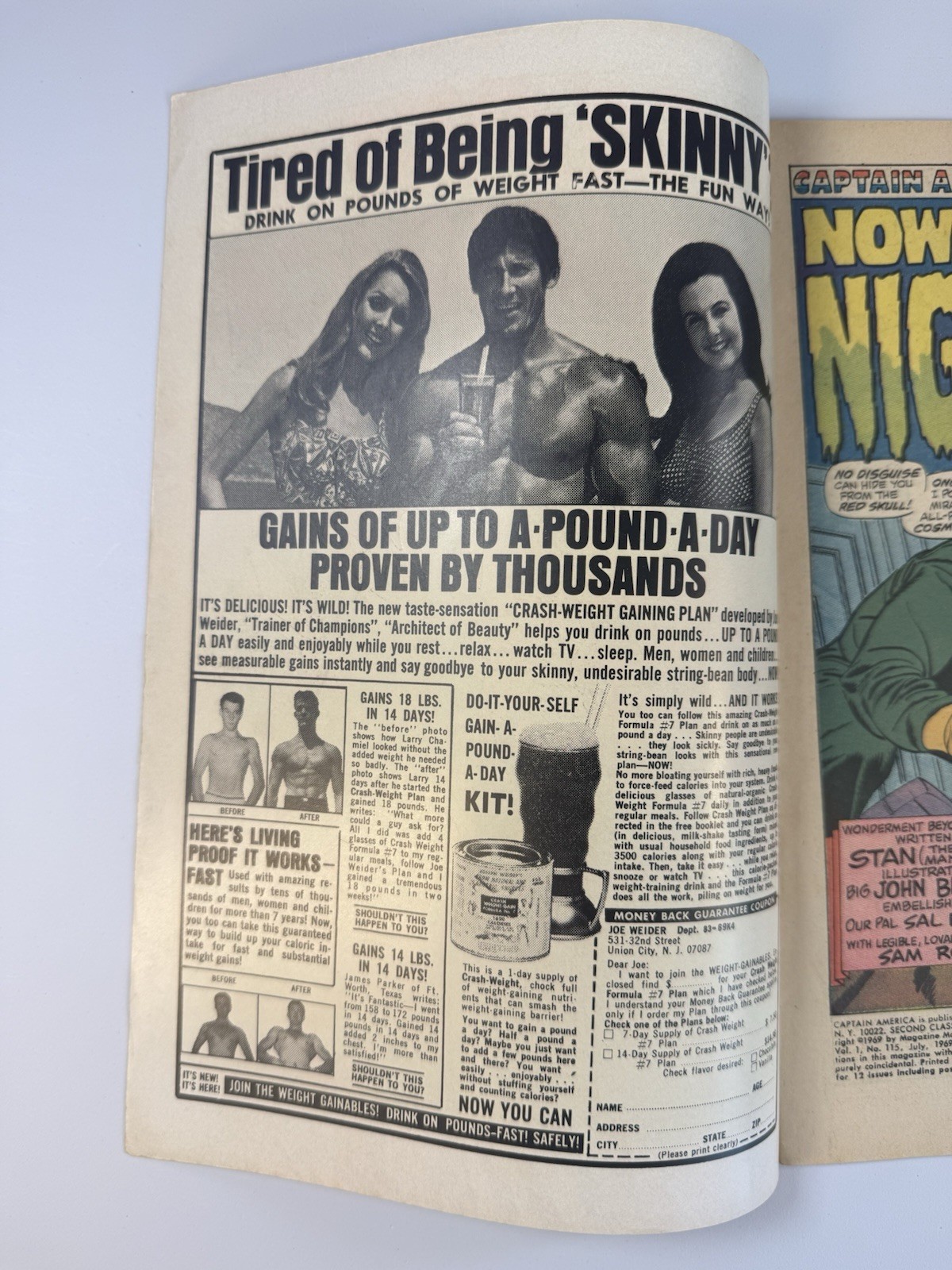 Captain America #115 (1969) Red Skull Cosmic Cube Story Stan Lee Buscema thumbnail 5