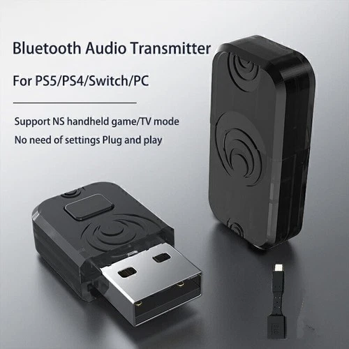 Bluetooth Wireless Audio Adapter Transmitter Receiver For PC PS5/PS4/Switch