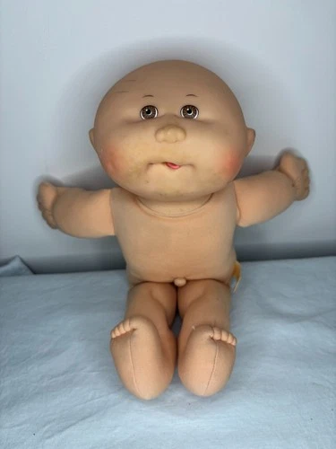 CABBAGE PATCH Baby Doll 1995 #1267XA Xavier Roberts Bald Brown Eyes Caucasian