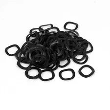 100pcs Black Metal Wavy Wave Crinkle Spring Washers 12mm x 18mm x 0.3mm