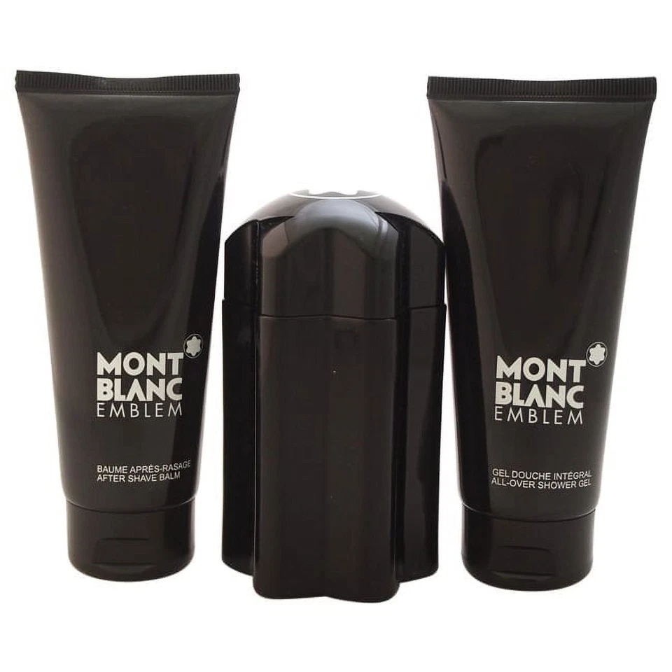 Conjunto de presente Montblanc emblema fragrância masculina 3 peças - Imagem 3 de 4
