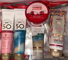 Bath Body Works Strawberry pound cake Body Butter,moisture Creams, SPF, 5pc new