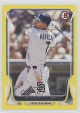 2014 Bowman Yellow 83/99 Chase Headley #54 e6p