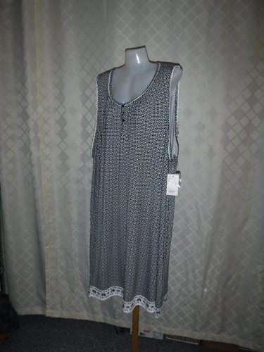 Size Plus Sleeveless Sleepshirts ,3X,2X,Croft & Barrow,95% rayon 5% spandex NWT - Picture 12 of 43