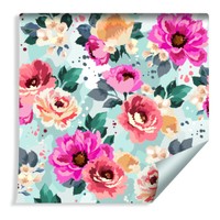 10M Vlies Tapete Rolle Natur Bunte Aquarell Blumen Xxl 1147