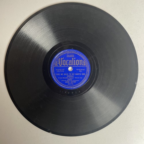 10" 78 RPM-Gene Autry-Dust/Take Me Back to My Boots and Saddle/Vocalion 04172 - Imagen 2 de 4