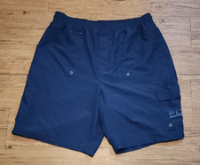 Fubu Mens XL Boardshorts Swim Trunks Shorts Blue Drawstring Pockets