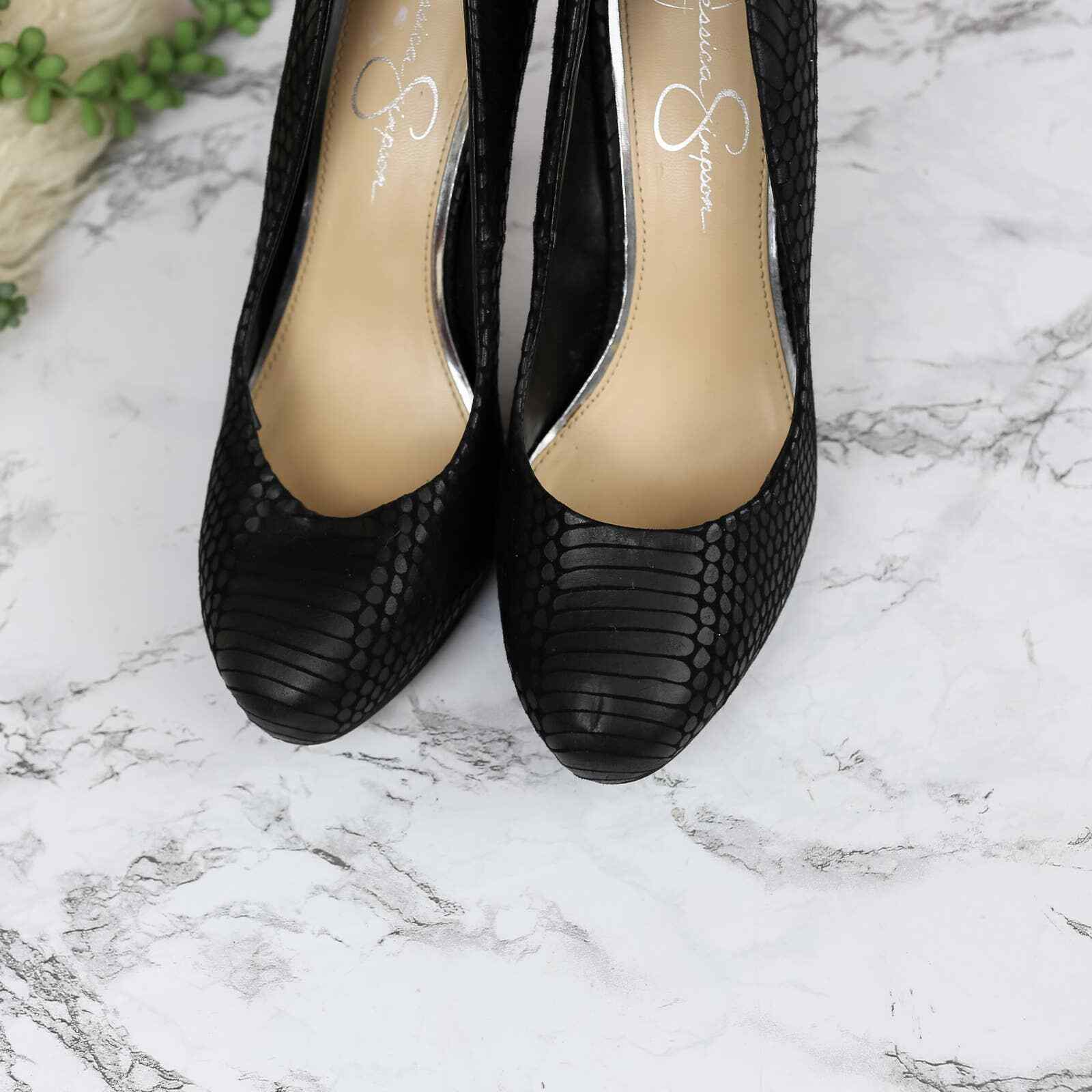 Купить Jessica Simpson Black Snakeskin Stiletto Heels Nelson 8.5 на Аукцион  из Америки с доставкой в Россию, Украину, Казахстан