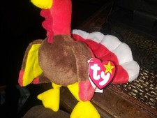 TY Original Beanie Baby Vintage&nbsp;"Gobbles" Turkey (Retired) 1996
