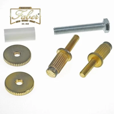 Faber iNsert-MGA BRASS ! Bridge Stud/Adapter Gold Aged 3116-3