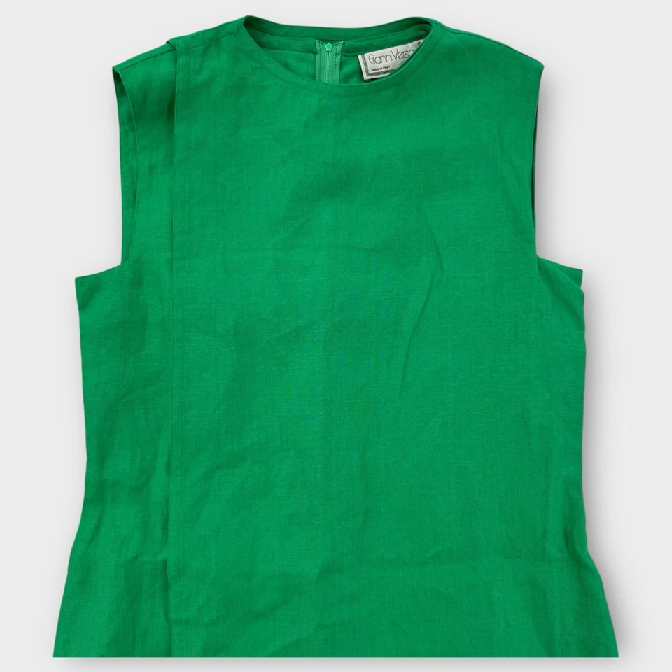 RARO VINTAGE Vestido Gianni Versace Mujer 42 Funda Envolvente En Capas En Niveles Italia Foto 4 de 4