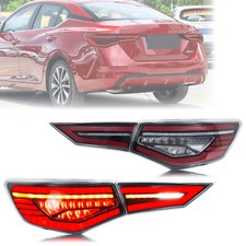 LED Tail Lights for Nissan Sentra 2020-2026 SV SR B18 Clear Rear Lamps Assembly