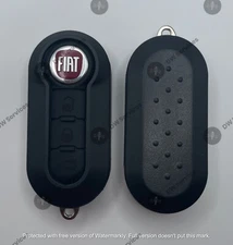 NEW! FIAT 500 3-button remote flip key fob LTQF12AM433TX Delphi BCM  CITY RAM