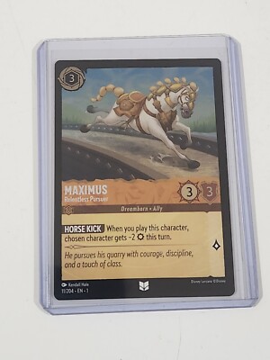 maximus lorcana card Character Classification Disney Lorcana Maximus Relentless Pursuer
