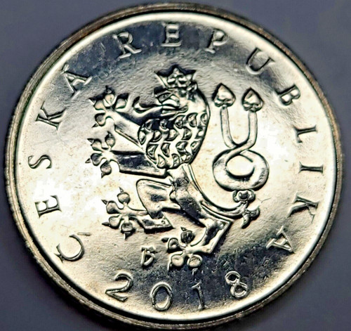 2018 CZECH REPUBLIC 1 KORUNA COIN - KM#7 - 20MM - CZECH LION