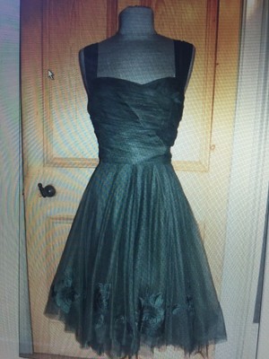 coast dark green dress