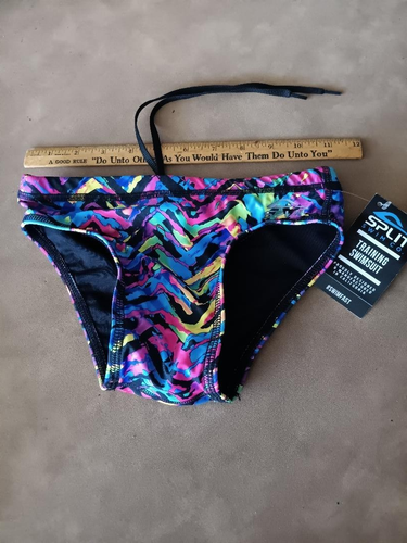 Speedo Diving Swim Brief, SPLIT, Mens Size 26.