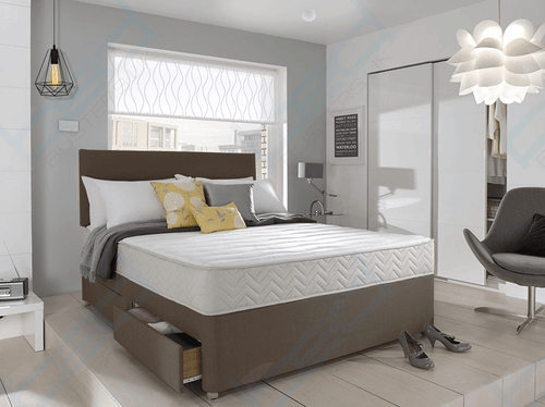MEMORY FOAM DIVAN BED SET WITH MATTRESS AND HEADBOARD 3FT 4FT6 Double 5FT King - Picture 9 of 11