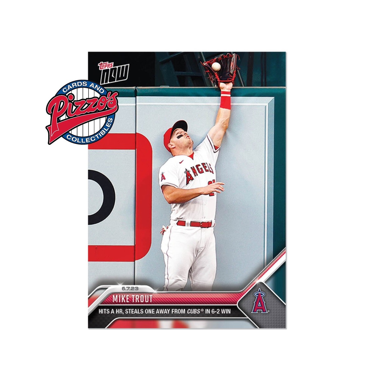 Mike Trout Hits And Robs Home Run - 2023 MLB TOPPS NOW Card 405 In 