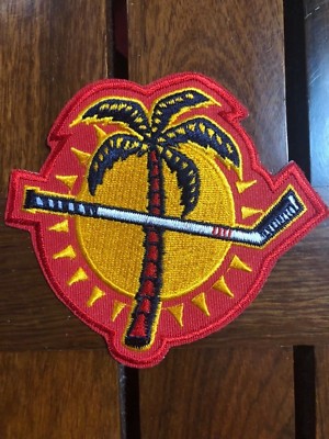 FLORIDA PANTHERS SHOULDER CREST IRON ON PATCH 3 1/2 INCH