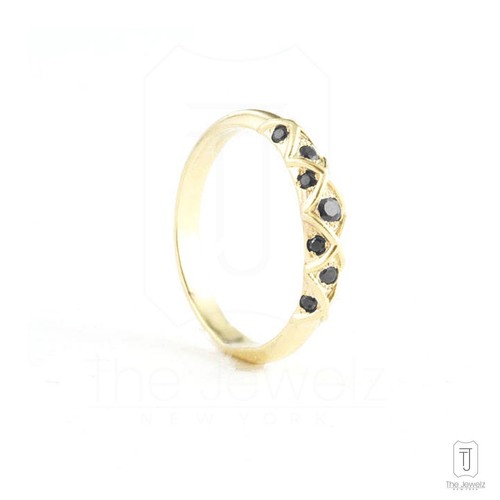 Anillo de oro 14K 0,25 CT VS/F-G diamante Art Deco tamaño-3 a 8 EE. UU.- The Jewelz - Imagen 3 de 5