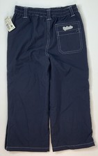 Girl Child Size M 3--4 Years 104cm Long Pants Wide Leg Cotton Blend Liner Blue
